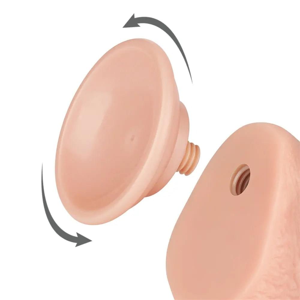 Sliding Skin Dual Layer Dong -  19.5 cm (7.5'') Dong with Flexible Skin Lovetoy Discreet Intimate Essentials.