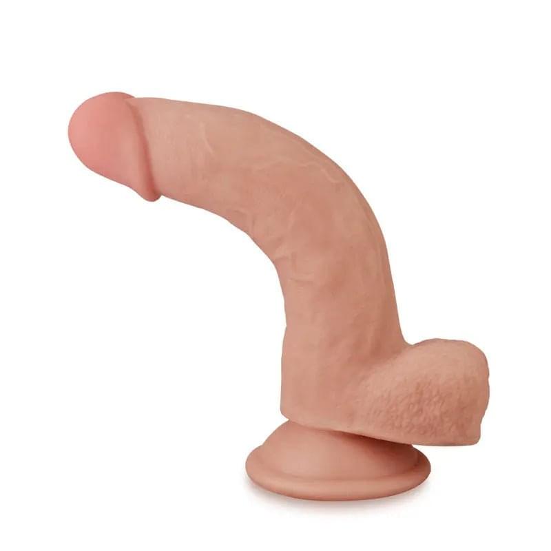 Sliding Skin Dual Layer Dong -  20.3 cm (8'') Dong with Flexible Skin Lovetoy Discreet Intimate Essentials.