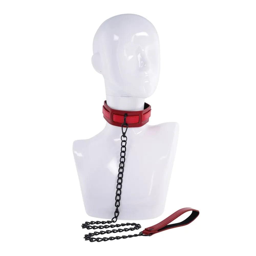 S&M Exs & Ohs Collar and Leash -  Neck Restraint Sportsheets Discreet Intimate Essentials.