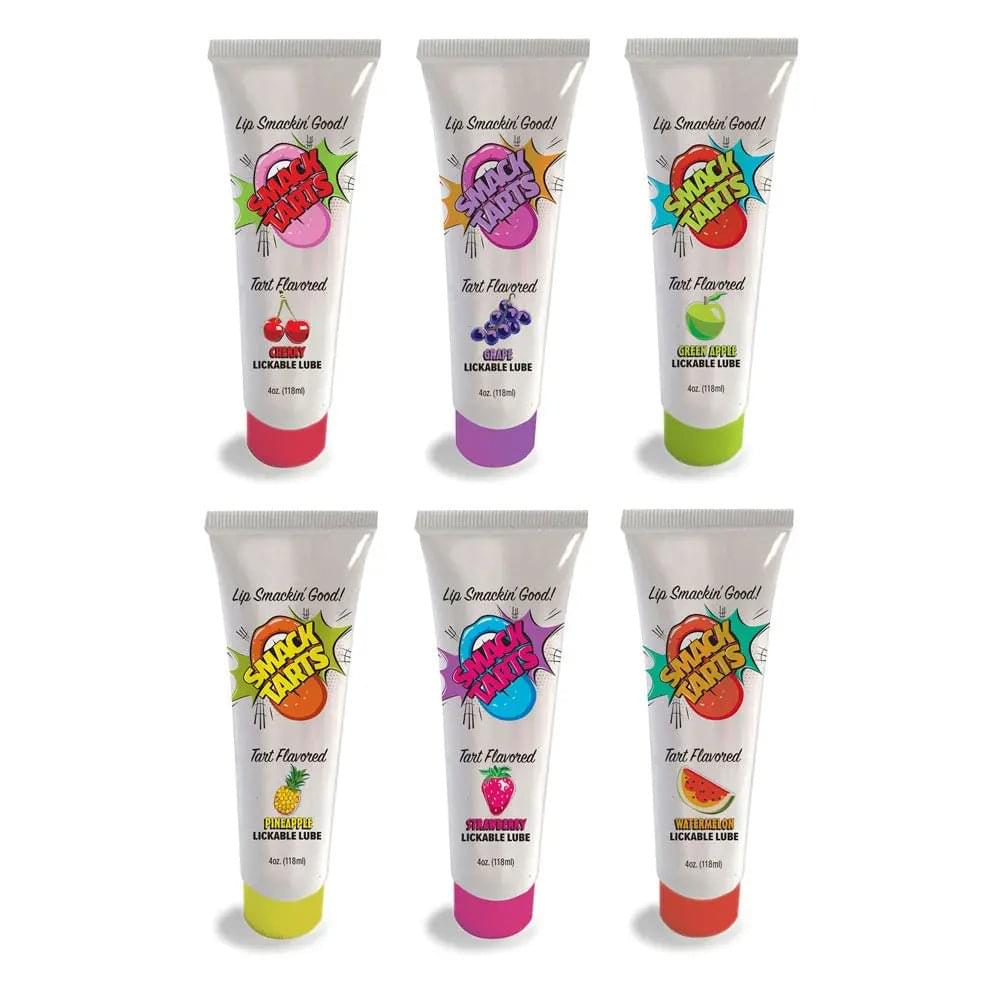 Smack Tarts - Sour Pineapple - Sour Pineapple Flavoured Lubricant - 120 ml Tube Little Genie Discreet Intimate Essentials.