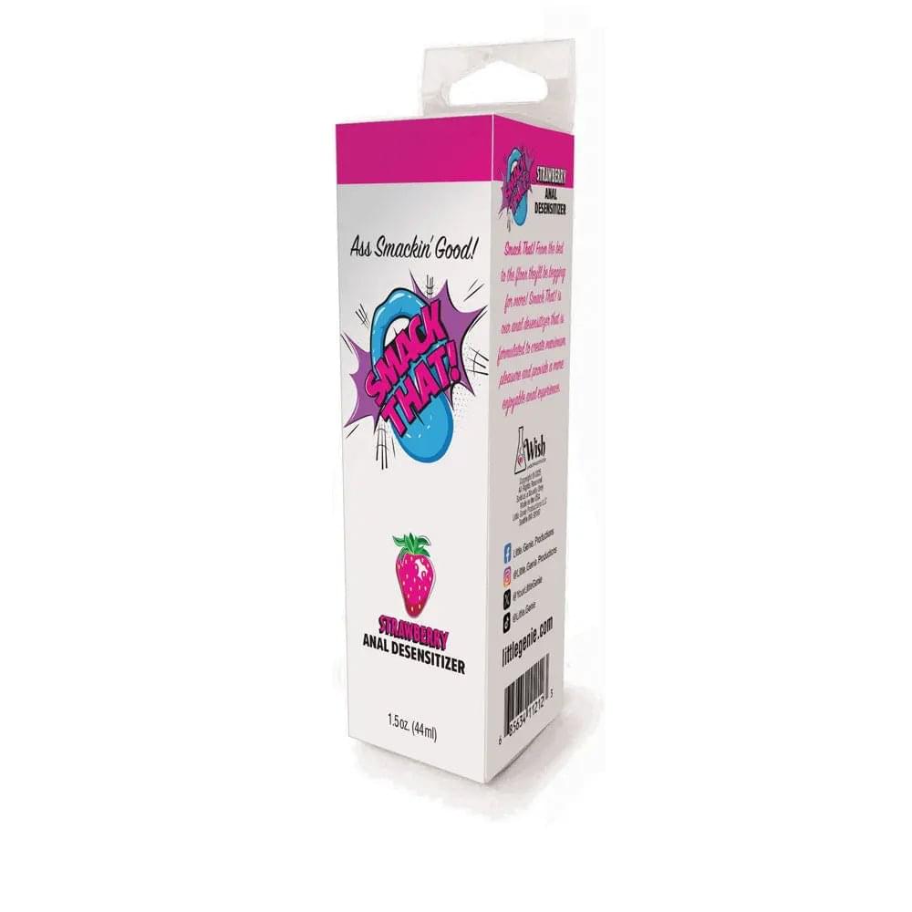 Smack That! Anal Desensitiser - Strawberry - Strawberry Flavoured Anal Desensitiser - 44 ml Tube Little Genie Discreet Intimate Essentials.