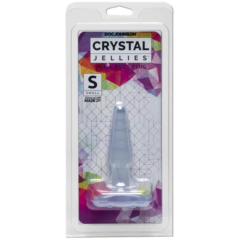 Small Butt Plug Clear Crystal Jellies Discreet Intimate Essentials.