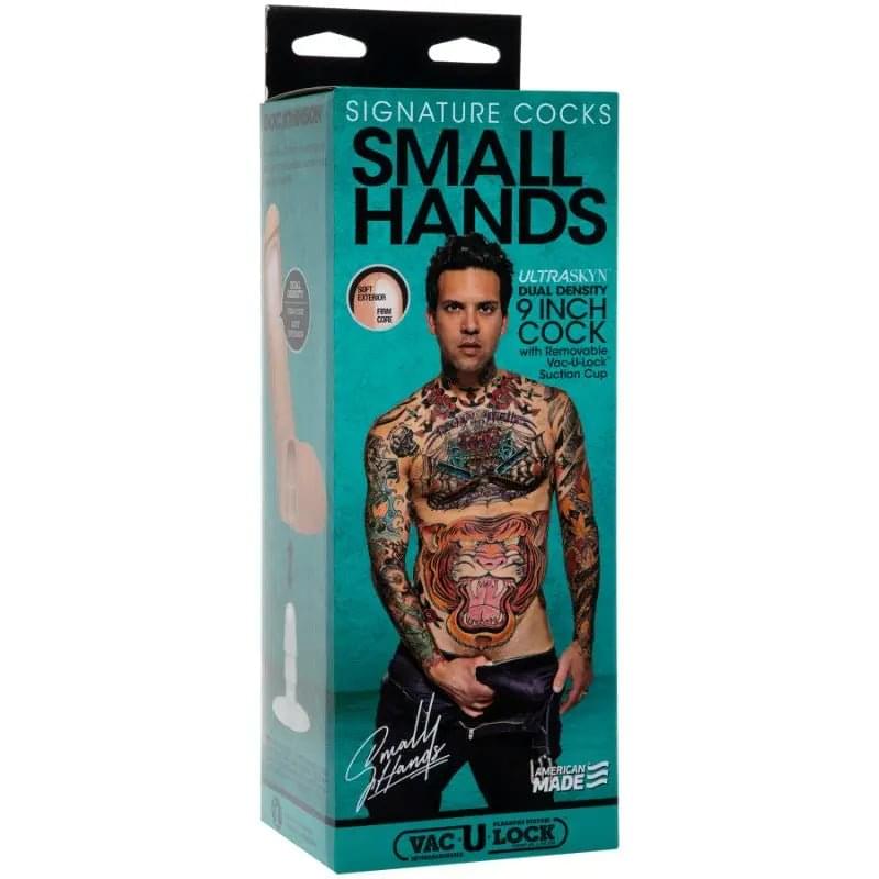 Small Hands Cock w Removable Vac-U-Lock Suction Cup Vanilla Signature Cocks Discreet Intimate Essentials.