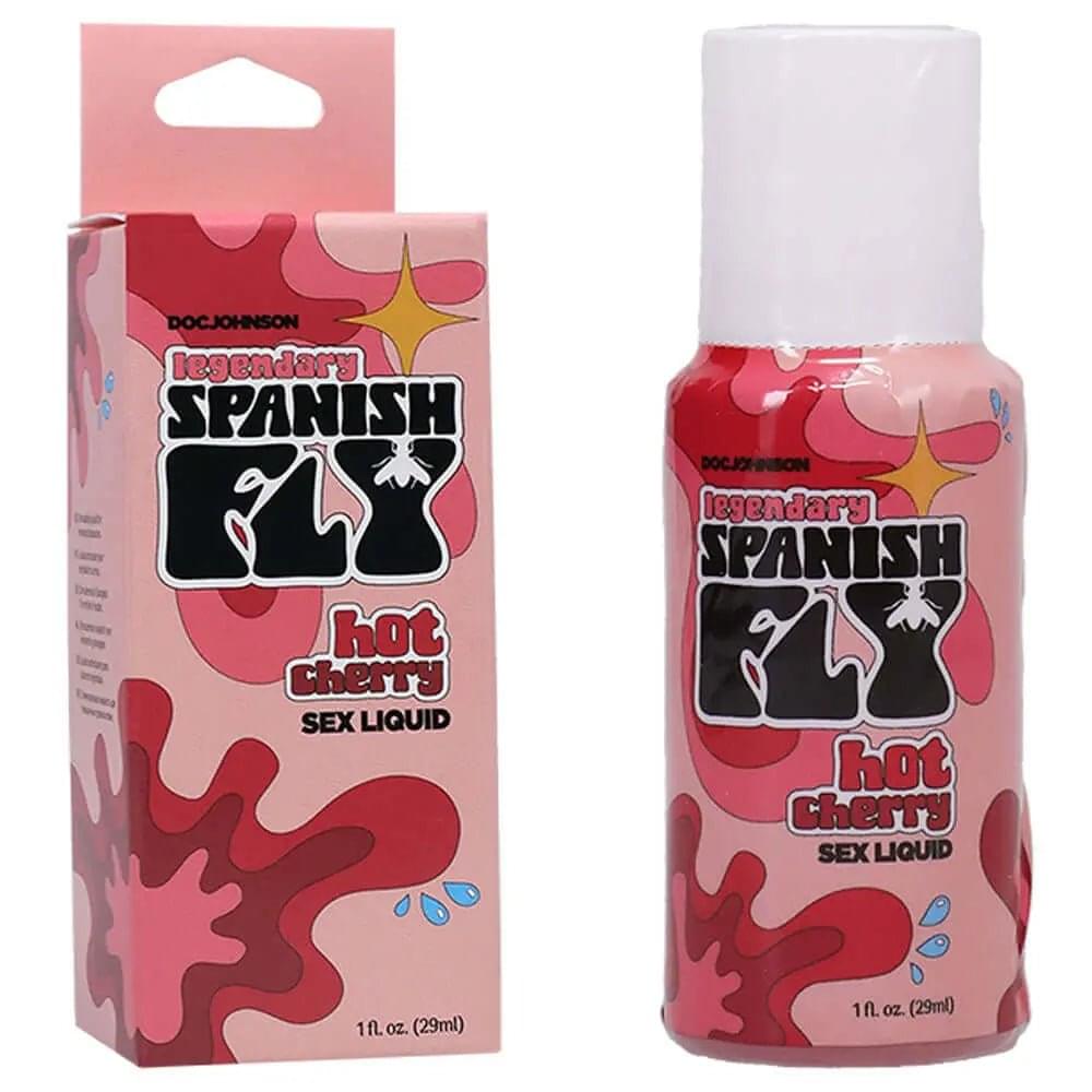 Spanish Fly Sex Liquid - Hot Cherry - Aphrodisiac Enhancer - 29 ml Bottle Doc Johnson Discreet Intimate Essentials.