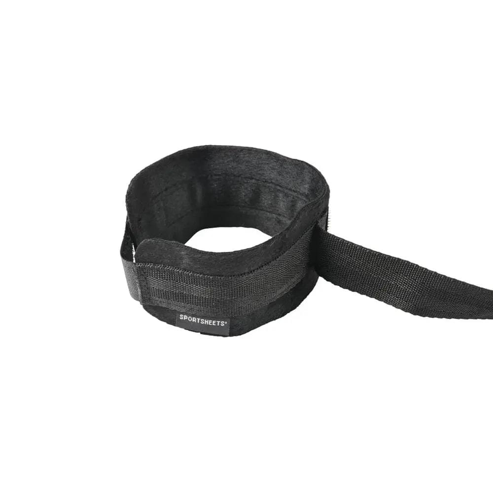 SPORTSHEETS Velvet Noir Adjustable Hog Tie & Cuff Set -  Restraints Sportsheets Discreet Intimate Essentials.