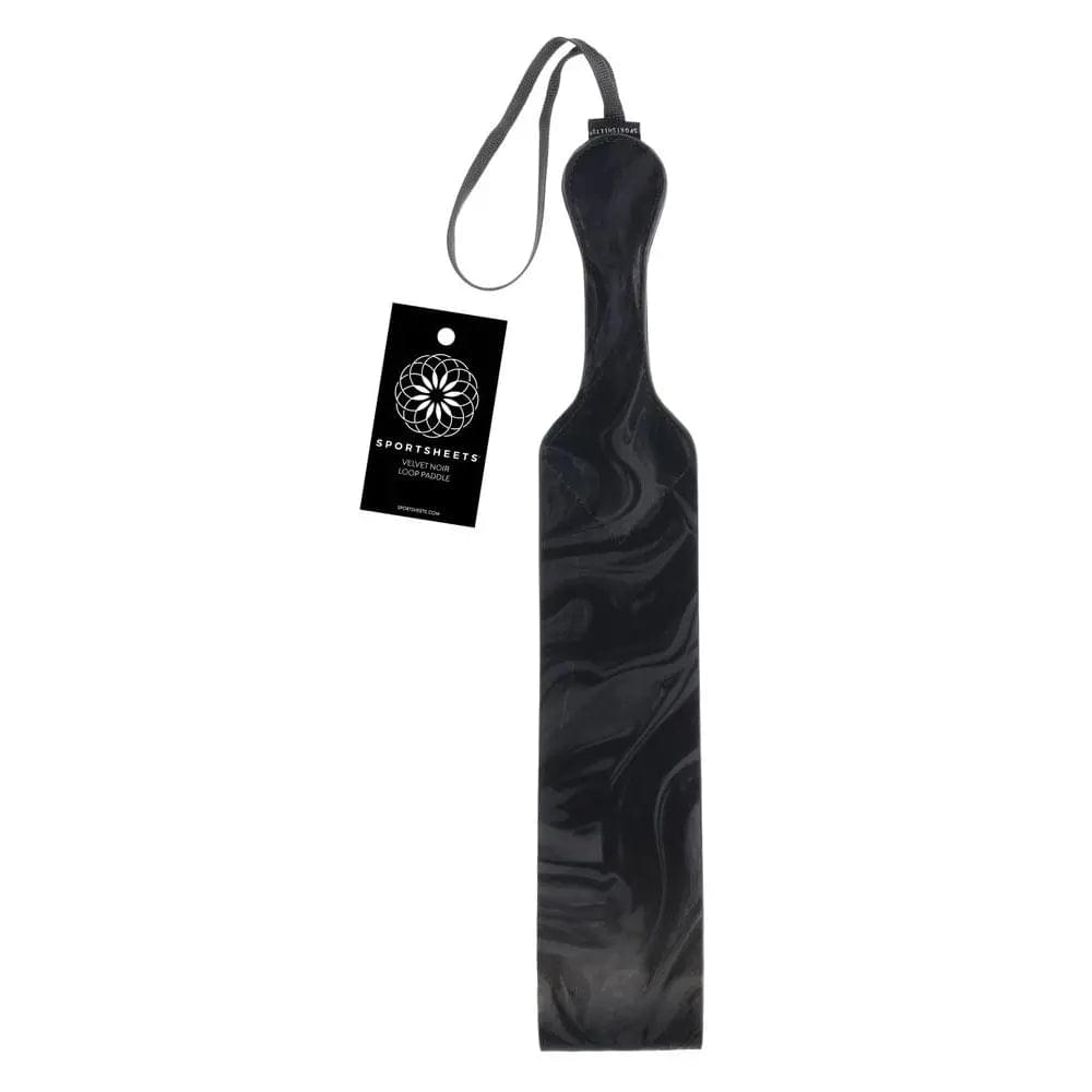 SPORTSHEETS Velvet Noir Loop Paddle -  42 cm Paddle Sportsheets Discreet Intimate Essentials.