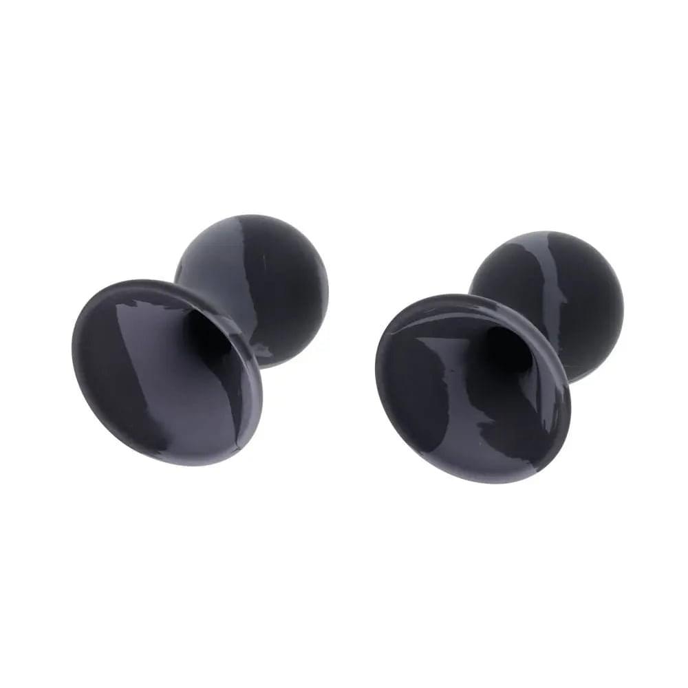 SPORTSHEETS Velvet Noir Silicone Nipple Suckers - /Grey Nipple Suckers - Set of 2 Sportsheets Discreet Intimate Essentials.