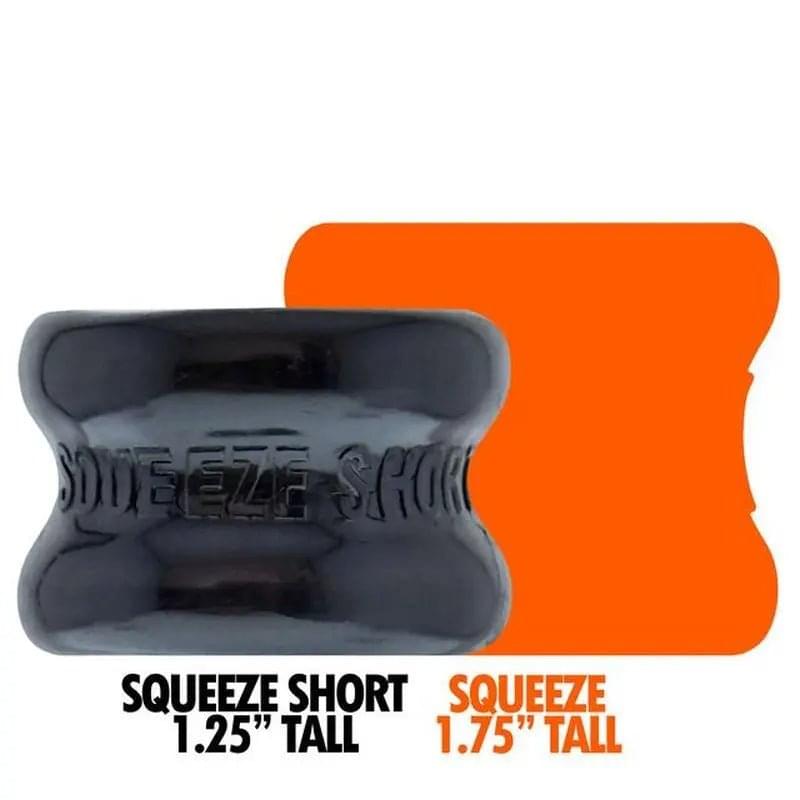 Squeeze Short Ballstretcher Black OxBalls Discreet Intimate Essentials.