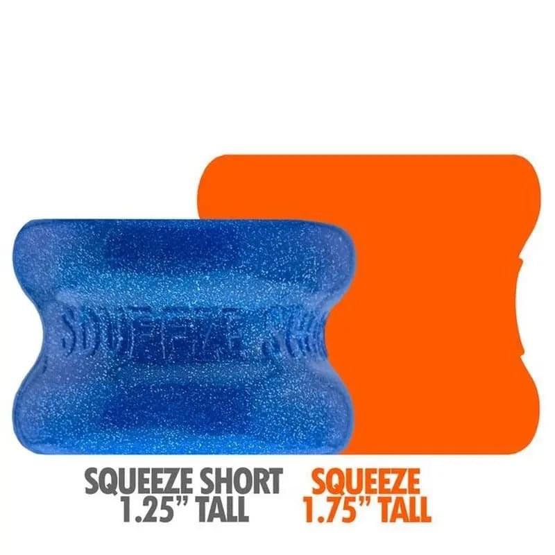 Squeeze Short Ballstretcher Blue Fire OxBalls Discreet Intimate Essentials.