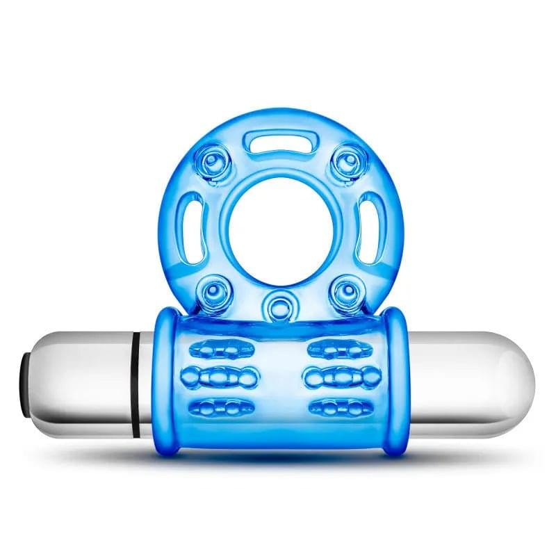 Stay Hard 10-Function Vibrating Bull Ring -  Vibrating Cock Ring Blush Novelties Discreet Intimate Essentials.