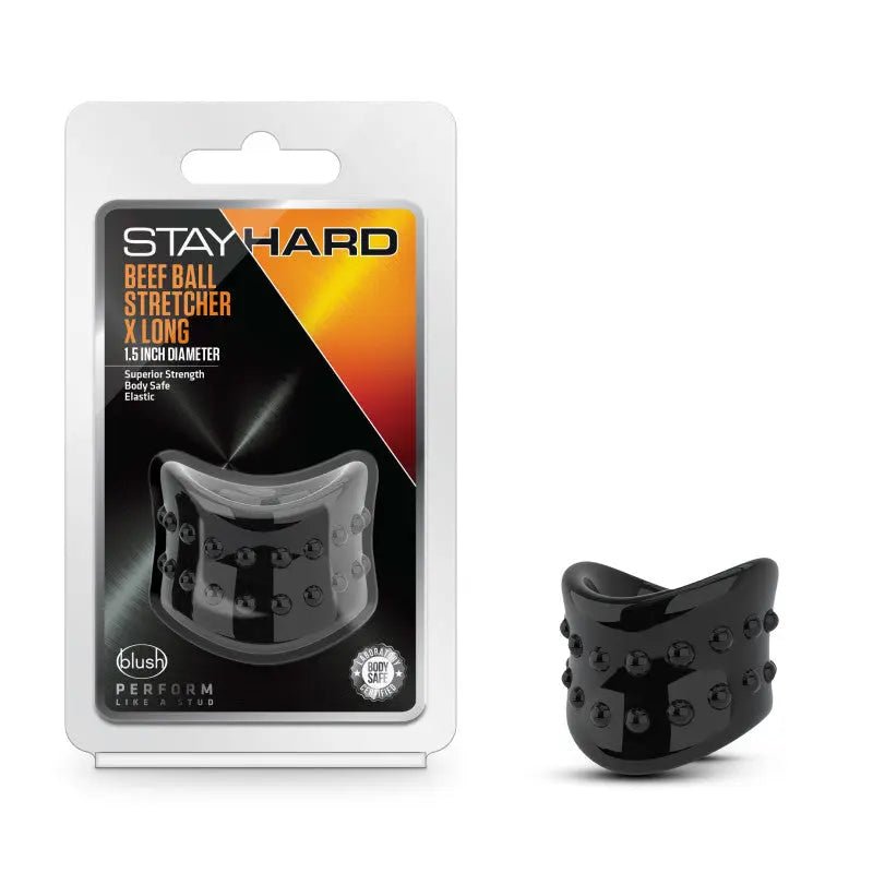 Shop affordable quality Stay Hard Beef Ball Stretcher X Long - Ball Stretcher Ring - Discreet Intimate Essentials - COCK RINGS - Blush Novelties