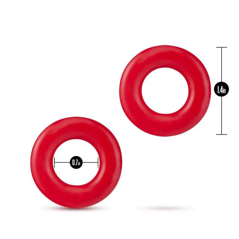 Stay Hard Donut Rings -  Cock Rings - Set of 2 Blush Novelties Discreet Intimate Essentials.