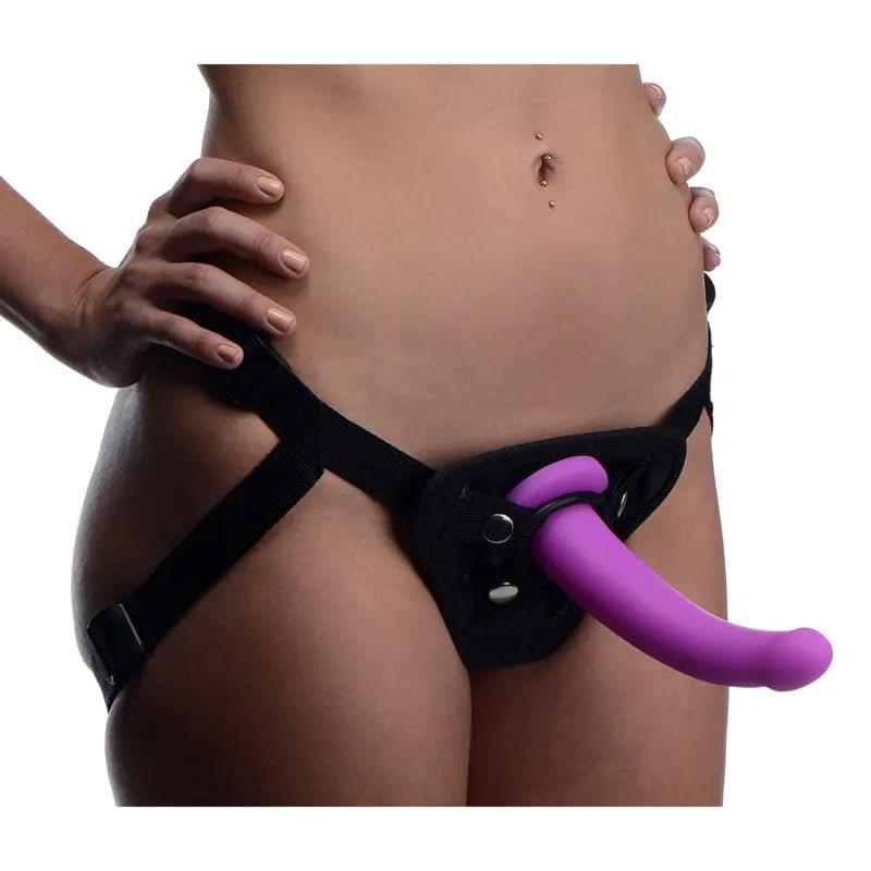 Strap-U Navigator -  16.5 cm Silicone G-Spot Strap-On XR Brands Discreet Intimate Essentials.