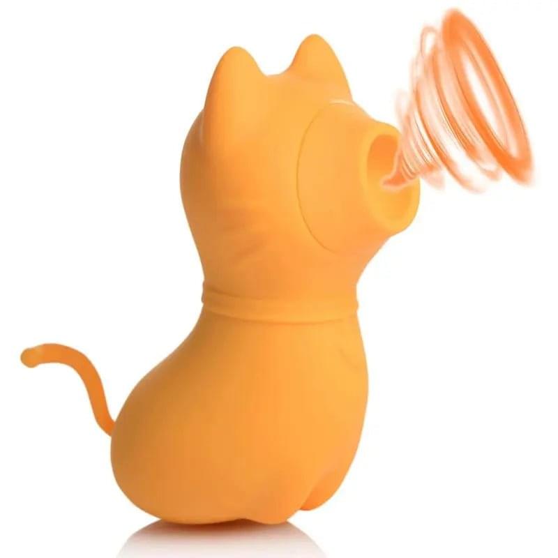 Sucky Kitty 7X Clitoral Stimulator Orange Shegasm Discreet Intimate Essentials.