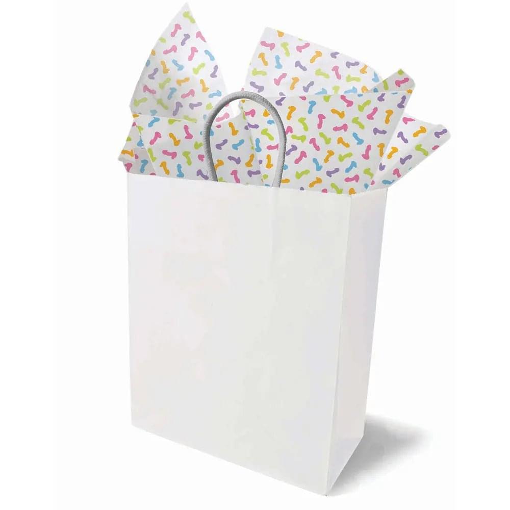 Super Fun Penis Tissue Paper Sheets - Novelty Decoration Sheets - 6 Pack Little Genie Discreet Intimate Essentials.