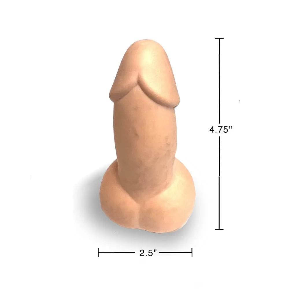 Super Fun Squishy Dick - Counter Display - Novelty Stress Penis - Counter Display of 12 Little Genie Discreet Intimate Essentials.