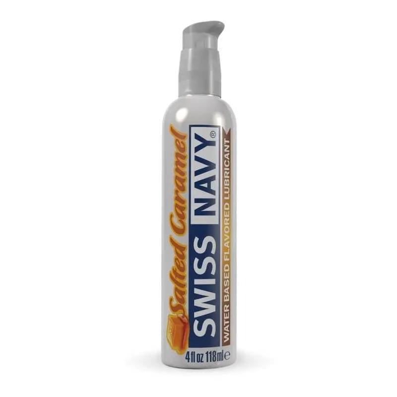 Swiss Navy Salted Caramel Lubricant 4oz/118ml Swiss Navy Discreet Intimate Essentials.