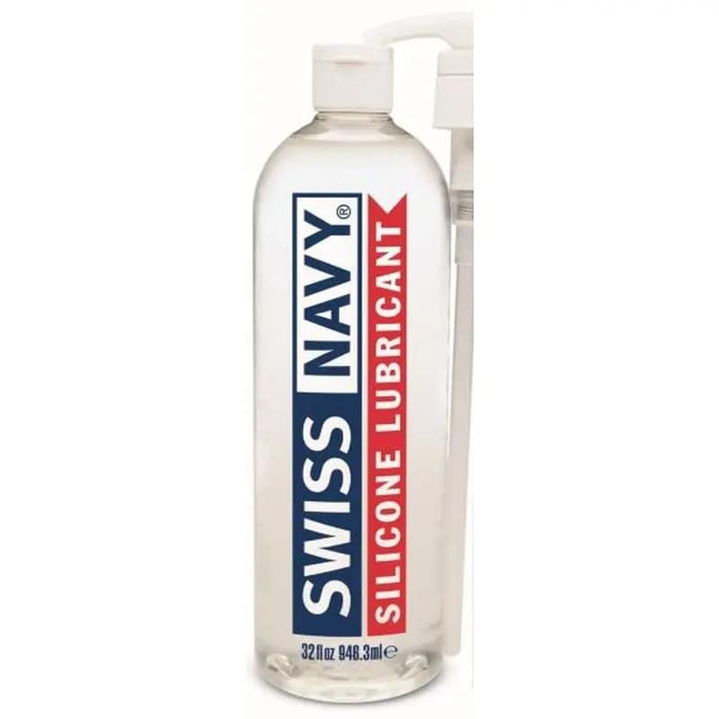Swiss Navy Silicone Lubricant 32oz/946ml Swiss Navy Discreet Intimate Essentials.