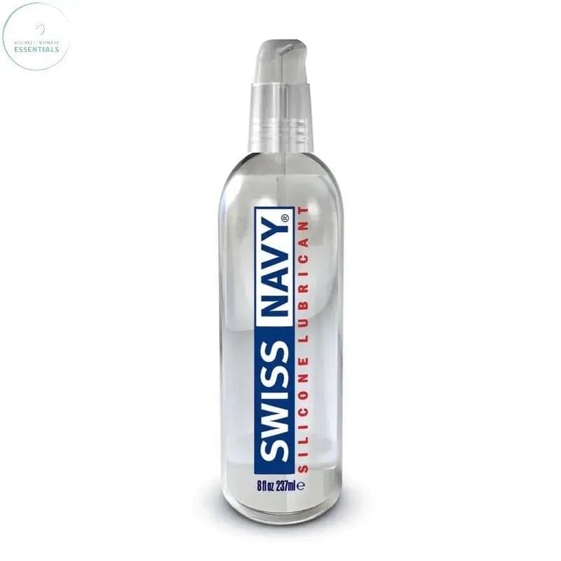 Swiss Navy Silicone Lubricant 8oz/237ml Swiss Navy Discreet Intimate Essentials.