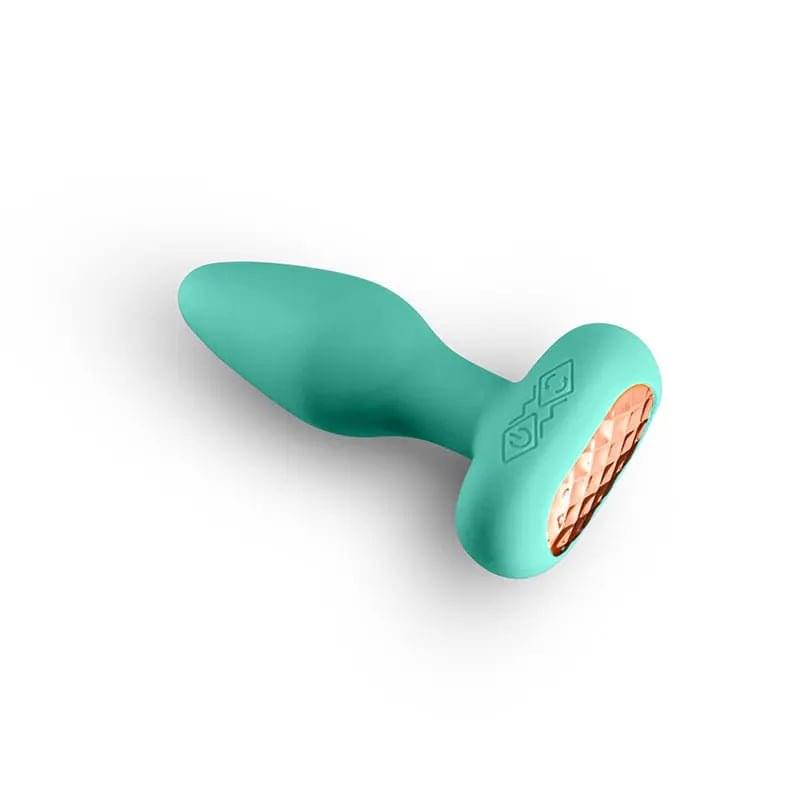 Techno - Prism - Teal 10.9 cm USB Rechargeable Butt Plug with App Control NS Novelties Discreet Intimate Essentials.
