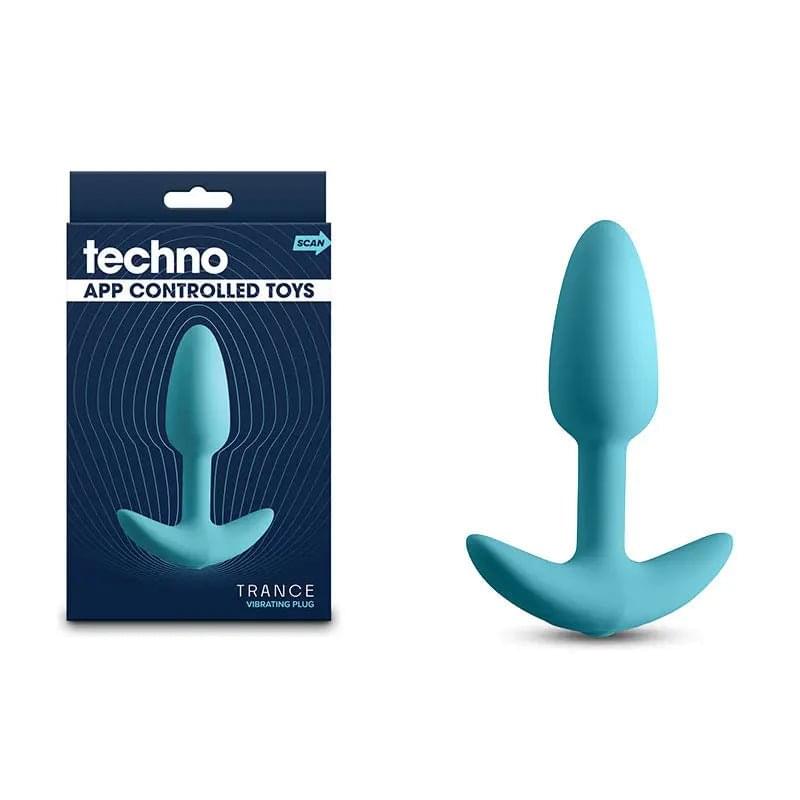 Techno - Trance -  10.9 cm USB Rechargeable Butt Plug with App Control NS Novelties Discreet Intimate Essentials.