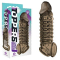 The 9's Toppers Open Ended - Smoke Penis Extension Sleeve Icon Brands Discreet Intimate Essentials.