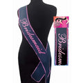 The Bride's Maid Sash - White Hens Party Sash Little Genie Discreet Intimate Essentials.