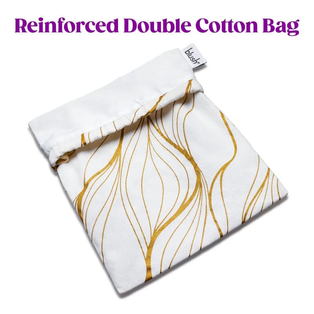 The Collection Embrace - Cotton Toy Storage Bag Blush Novelties Discreet Intimate Essentials.
