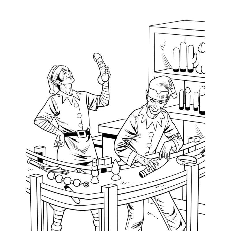 The Dirtiest Christmas Colouring Book Ever Wood Rocket Discreet Intimate Essentials.