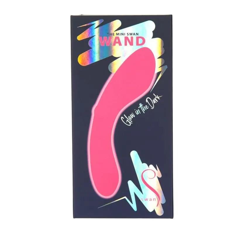 The Mini Swan Wand Glow Pink Swan Discreet Intimate Essentials.