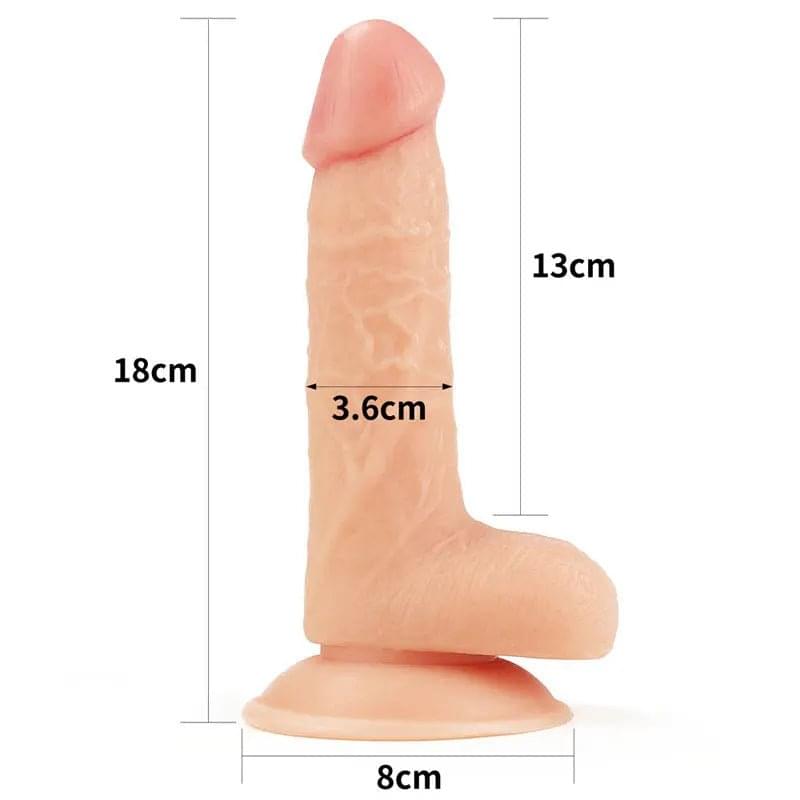 The Ultra Soft Dude -  17.8 cm (7'') Dong Lovetoy Discreet Intimate Essentials.