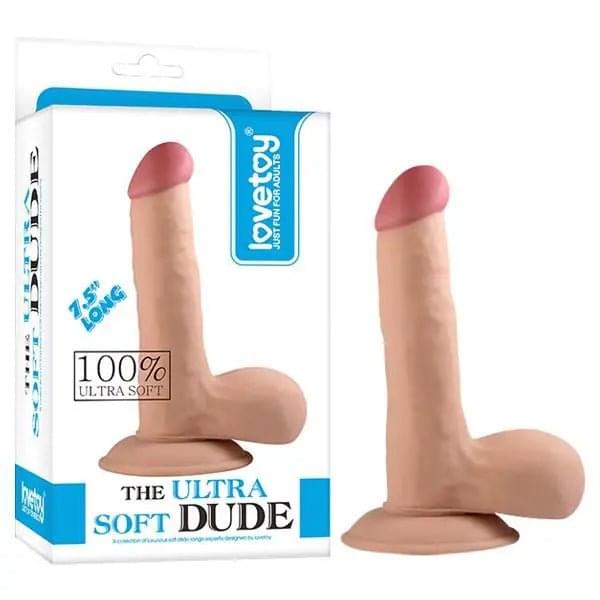 The Ultra Soft Dude -  19 cm (7.5'') Dong Lovetoy Discreet Intimate Essentials.