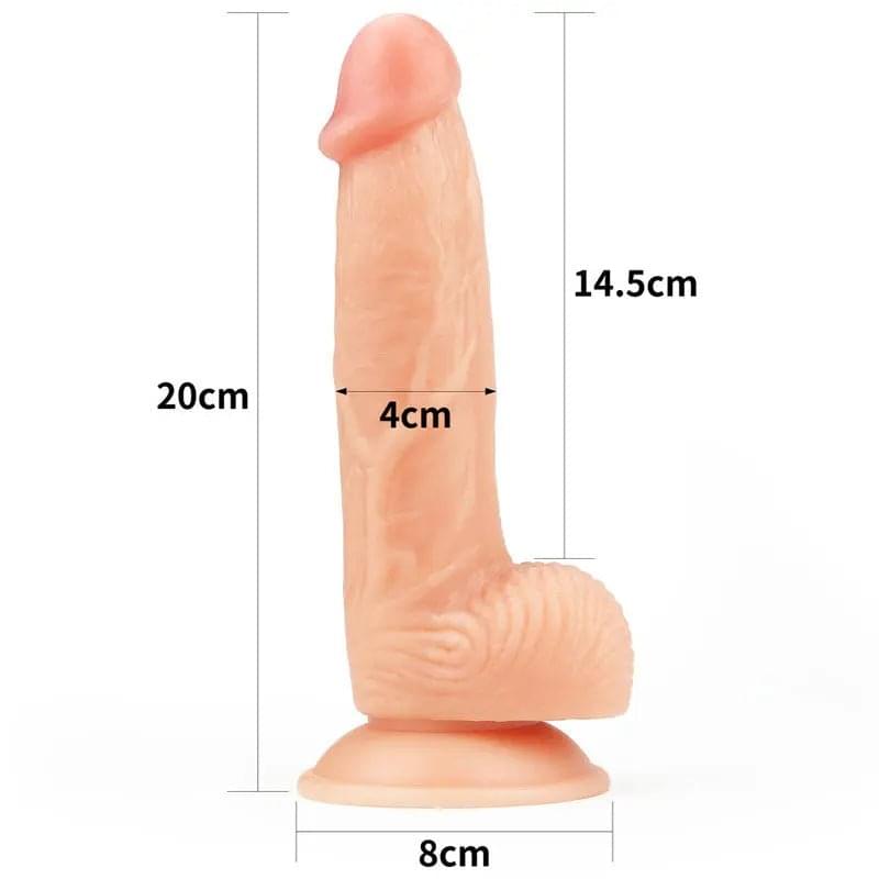 The Ultra Soft Dude -  20.3 cm (8'') Dong Lovetoy Discreet Intimate Essentials.