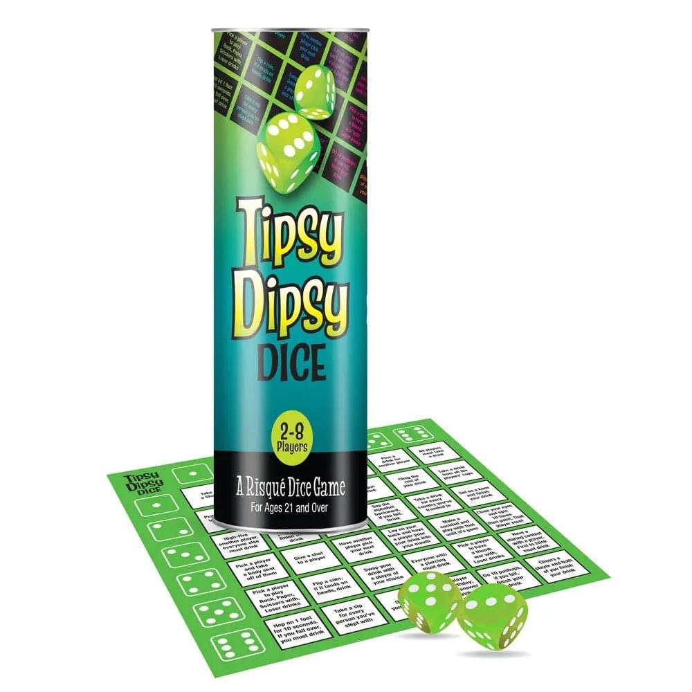 Tipsy Dipsy Dice - Drinking Game for Parties Little Genie Discreet Intimate Essentials.