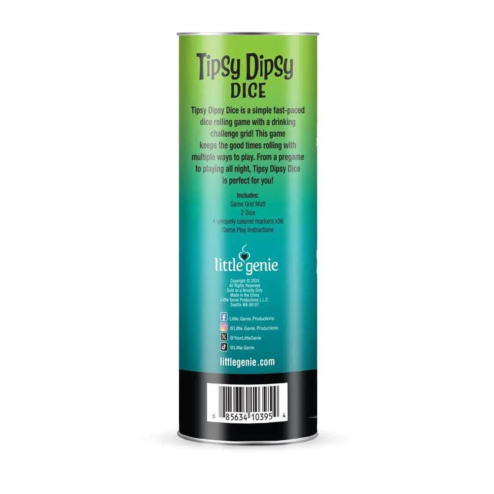 Tipsy Dipsy Dice - Drinking Game for Parties Little Genie Discreet Intimate Essentials.