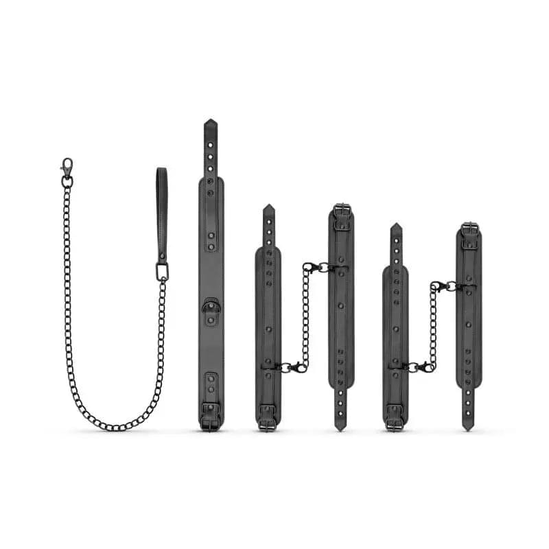 Total Restraint Complete Set Black Bedroom Fantasies Discreet Intimate Essentials.