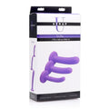 Tri-Play 3 Pc Purple Silicone Dildo Set Strap U Discreet Intimate Essentials.