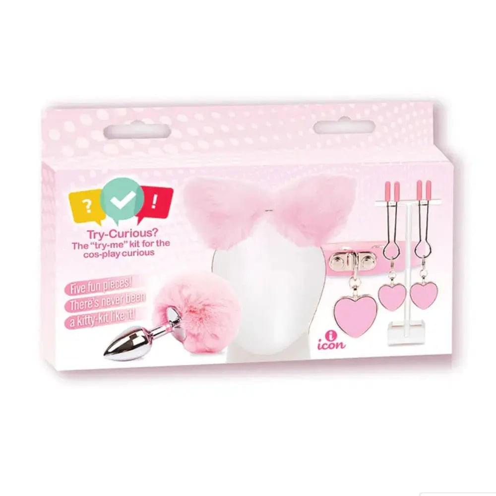 Try-Curious Kitty Kit -  Cosplay Kit - 5 Piece Set Icon Brands Discreet Intimate Essentials.
