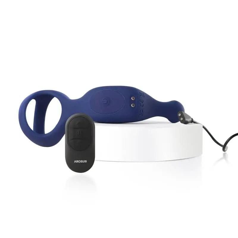 Underquaker Vibrating Anal Probe with Cockring and Remote Arosum Discreet Intimate Essentials.