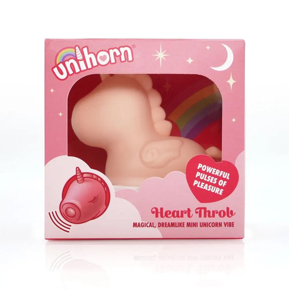 Unihorn - Heart Throb - Coral USB Rechargeable Flicking Stimulator Creative Conceptions Discreet Intimate Essentials.