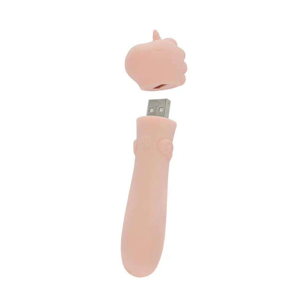 Unihorn - USB Bullet - Heart Throb - Coral USB Rechargeable Vibrating Bullet Creative Conceptions Discreet Intimate Essentials.