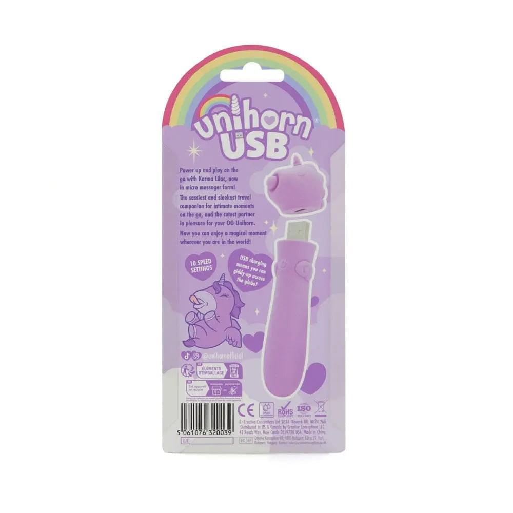 Unihorn - USB Bullet - Karma Lilac - Lilac USB Rechargeable Vibrating Bullet Creative Conceptions Discreet Intimate Essentials.