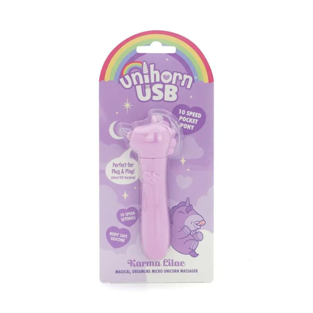 Unihorn - USB Bullet - Karma Lilac - Lilac USB Rechargeable Vibrating Bullet Creative Conceptions Discreet Intimate Essentials.