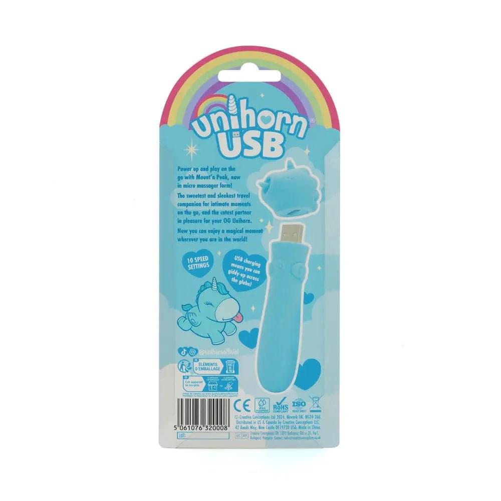 Unihorn - USB Bullet - Mount'n Peak - Teal USB Rechargeable Vibrating Bullet Creative Conceptions Discreet Intimate Essentials.