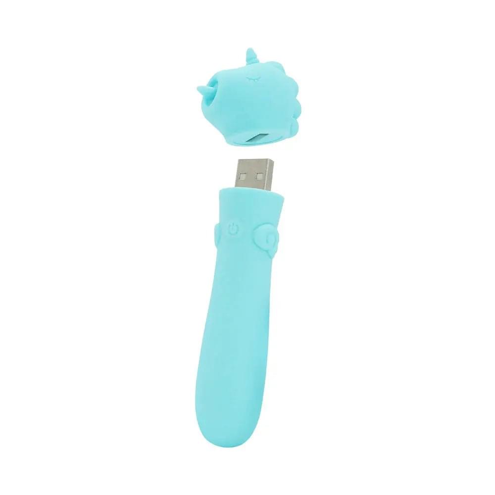 Unihorn - USB Bullet - Mount'n Peak - Teal USB Rechargeable Vibrating Bullet Creative Conceptions Discreet Intimate Essentials.