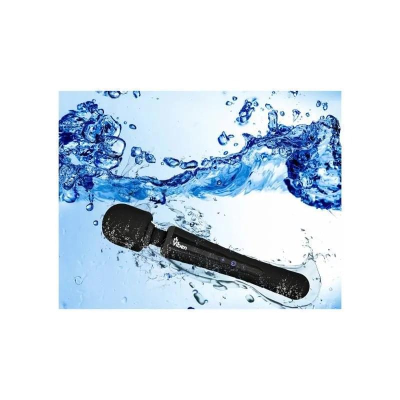 Viben Obsession Rechargeable Wand Massager Black Viben Discreet Intimate Essentials.