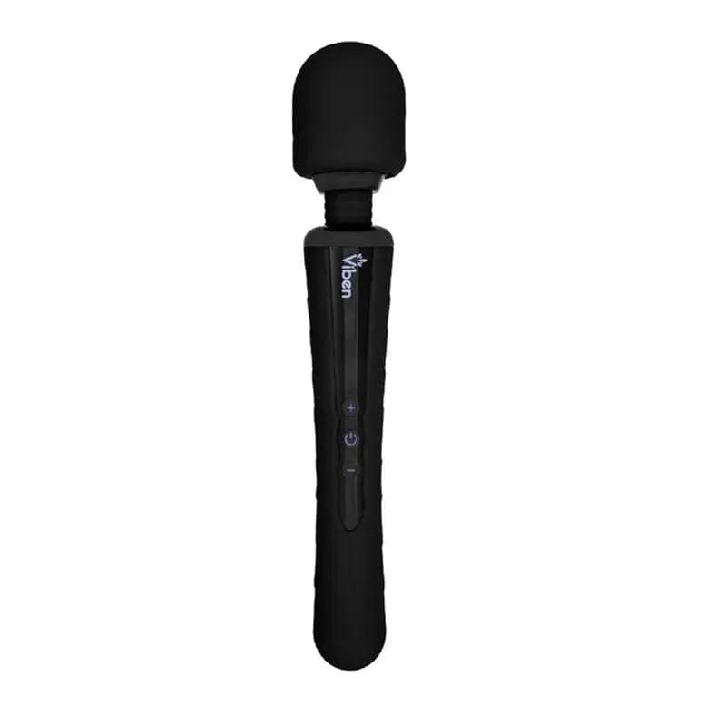 Viben Obsession Rechargeable Wand Massager Black Viben Discreet Intimate Essentials.