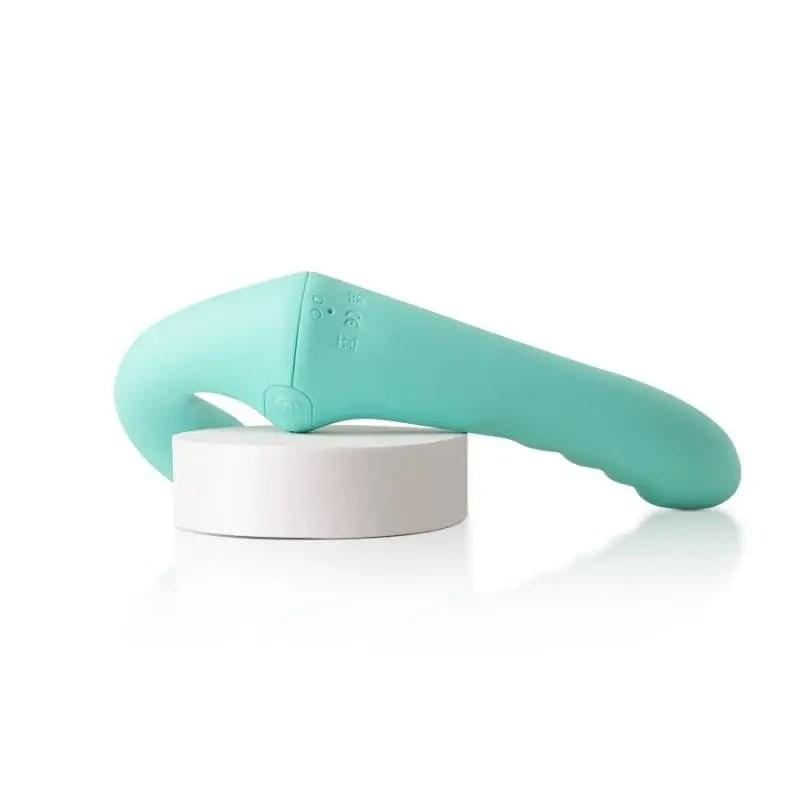 VibraTwin Rechargeable Come Hither Strapless Strap On with Remote Arosum Discreet Intimate Essentials.