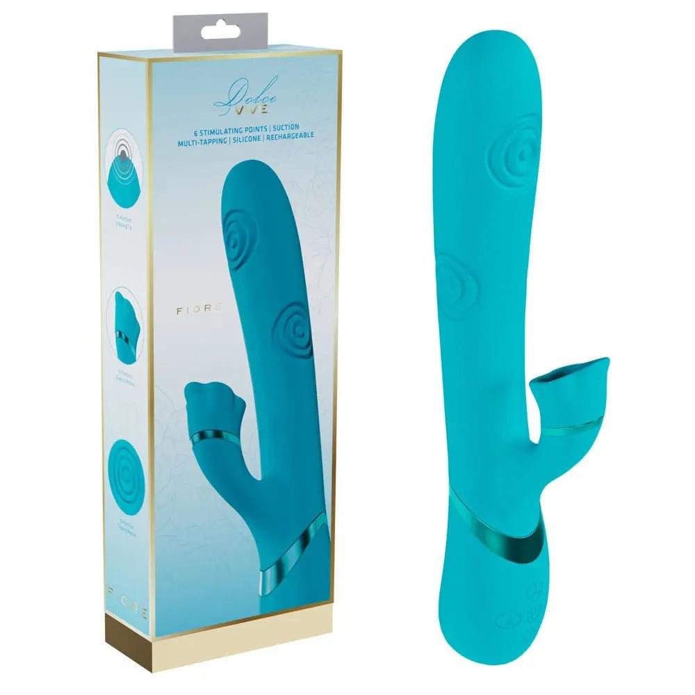 VIVE Fiore -  25 cm USB Rechargeable Tapping Rabbit Vibrator Shots Toys Discreet Intimate Essentials.