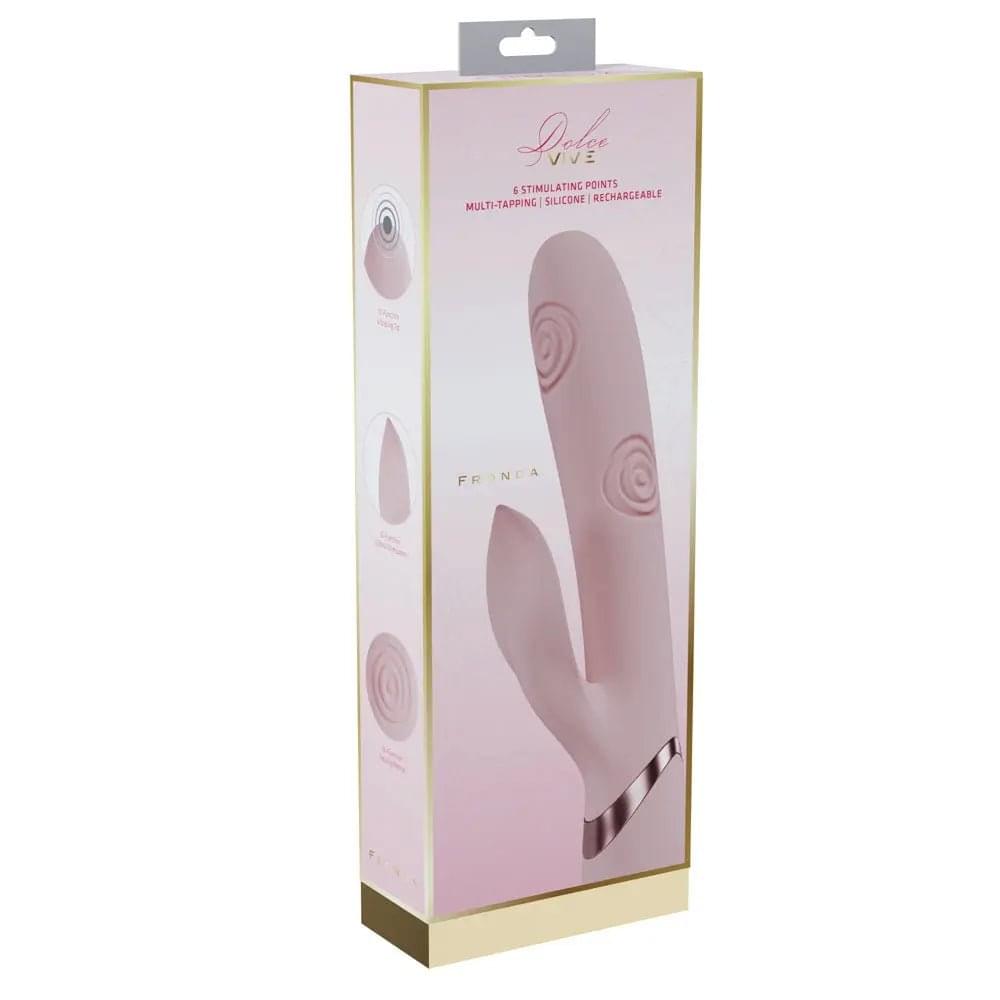 VIVE Fronda -  -  25 cm USB Rechargeable Tapping Rabbit Vibrator Shots Toys Discreet Intimate Essentials.